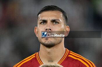 2023-09-17 - Leandro Paredes (AS Roma); during the Italian Football Championship League A 2023/2024 match between AS Roma vs Empoli FC at the Olimpic Stadium in Rome  on 17 September  2023. - AS ROMA VS EMPOLI FC - ITALIAN SERIE A - SOCCER