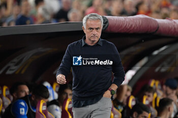 2023-09-17 - José Mourinho (AS Roma); during the Italian Football Championship League A 2023/2024 match between AS Roma vs Empoli FC at the Olimpic Stadium in Rome  on 17 September  2023. - AS ROMA VS EMPOLI FC - ITALIAN SERIE A - SOCCER