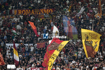 2023-09-17 - AS Roma supporters during the Italian Football Championship League A 2023/2024 match between AS Roma vs Empoli FC at the Olimpic Stadium in Rome  on 17 September  2023. - AS ROMA VS EMPOLI FC - ITALIAN SERIE A - SOCCER