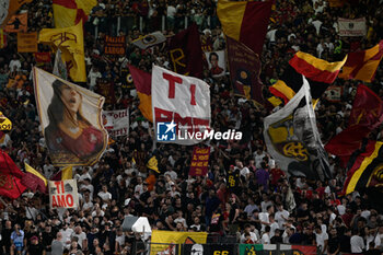 2023-09-17 - AS Roma supporters during the Italian Football Championship League A 2023/2024 match between AS Roma vs Empoli FC at the Olimpic Stadium in Rome  on 17 September  2023. - AS ROMA VS EMPOLI FC - ITALIAN SERIE A - SOCCER