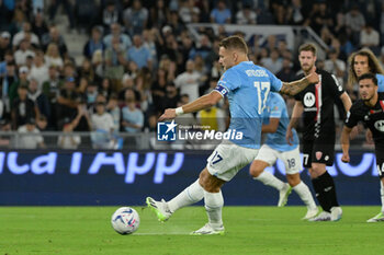 2023-09-23 - Ciro Immobile (SS Lazio);  goal 1-0 during the Italian Football Championship League A 2023/2024 match between SS Lazio vs AC Monza at the Olimpic Stadium in Rome on 24 September 2023. - SS LAZIO VS AC MONZA - ITALIAN SERIE A - SOCCER