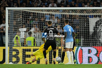 2023-09-23 - Roberto Gagliardini (AC Monza) goal 1-1 during the Italian Football Championship League A 2023/2024 match between SS Lazio vs AC Monza at the Olimpic Stadium in Rome on 24 September 2023. - SS LAZIO VS AC MONZA - ITALIAN SERIE A - SOCCER