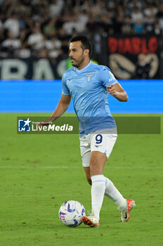 2023-09-23 - Pedro (SS Lazio);  during the Italian Football Championship League A 2023/2024 match between SS Lazio vs AC Monza at the Olimpic Stadium in Rome on 24 September 2023. - SS LAZIO VS AC MONZA - ITALIAN SERIE A - SOCCER