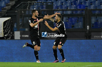 2023-09-23 - Roberto Gagliardini (AC Monza) and Patrick Ciurria (AC Monza) celebrates after scoring the goal 1-1 during the Italian Football Championship League A 2023/2024 match between SS Lazio vs AC Monza at the Olimpic Stadium in Rome on 24 September 2023. - SS LAZIO VS AC MONZA - ITALIAN SERIE A - SOCCER