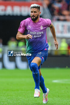 2023-09-23 - Olivier Giroud of AC Milan seen in action during Serie A 2023/24 football match between AC Milan and Hellas Verona FC at San Siro Stadium, Milan, Italy on September 23, 2023 - AC MILAN VS HELLAS VERONA FC - ITALIAN SERIE A - SOCCER