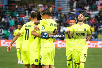 2023-09-23 - Sassuolo celebrates after scoring the gol of 1-0 - US SASSUOLO VS JUVENTUS FC - ITALIAN SERIE A - SOCCER