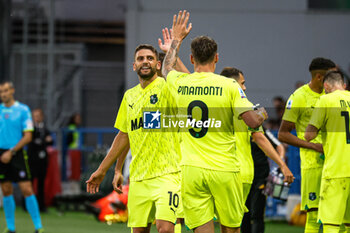 2023-09-23 - Domenico Berardi (Sassuolo) celebrates after scoring the gol of 2-1 - US SASSUOLO VS JUVENTUS FC - ITALIAN SERIE A - SOCCER