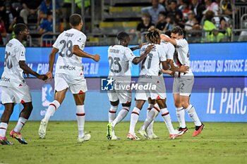 2023-09-27 - Ruben Loftus-Cheek of AC Milan, Esultanza, Joy After scoring goal, - CAGLIARI CALCIO VS AC MILAN - ITALIAN SERIE A - SOCCER