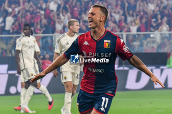 2023-09-28 - Gudmundson goal celebrates - Genoa-Roma - Serie A - GENOA CFC VS AS ROMA - ITALIAN SERIE A - SOCCER
