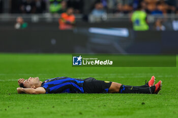 2023-09-27 - Lautaro Martinez of FC Internazionale reacts during Serie A 2023/24 football match between FC Internazionale and US Sassuolo at Giuseppe Meazza Stadium, Milan, Italy on September 27, 2023 - INTER - FC INTERNAZIONALE VS US SASSUOLO - ITALIAN SERIE A - SOCCER