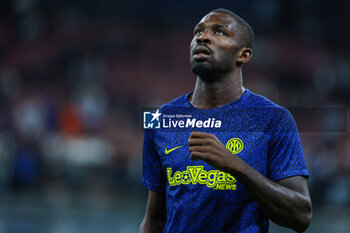 2023-09-27 - Marcus Thuram of FC Internazionale looks on during Serie A 2023/24 football match between FC Internazionale and US Sassuolo at Giuseppe Meazza Stadium, Milan, Italy on September 27, 2023 - INTER - FC INTERNAZIONALE VS US SASSUOLO - ITALIAN SERIE A - SOCCER