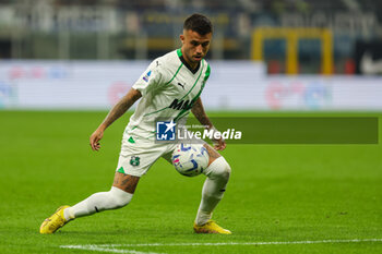 2023-09-27 - Matheus Henrique of US Sassuolo seen in action during Serie A 2023/24 football match between FC Internazionale and US Sassuolo at Giuseppe Meazza Stadium, Milan, Italy on September 27, 2023 - INTER - FC INTERNAZIONALE VS US SASSUOLO - ITALIAN SERIE A - SOCCER
