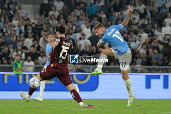2023-09-27 - Ciro Immobile (SS Lazio);  during the Italian Football Championship League A 2023/2024 match between SS Lazio vs Torino FC at the Olimpic Stadium in Rome on 27 September 2023. - SS LAZIO VS TORINO FC - ITALIAN SERIE A - SOCCER