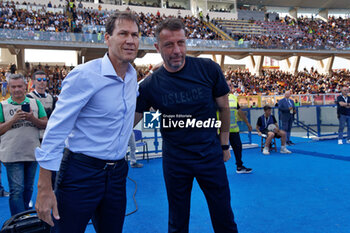 2023-09-30 - coach Roberto D’Aversa (US Lecce) and coach Rudi Garcia (SSC Napoli) - US LECCE VS SSC NAPOLI - ITALIAN SERIE A - SOCCER