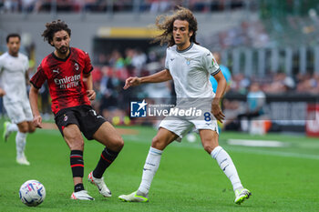 2023-09-30 - Matteo Guendouzi of SS Lazio seen in action during Serie A 2023/24 football match between AC Milan and SS Lazio at San Siro Stadium, Milan, Italy on September 30, 2023 - AC MILAN VS SS LAZIO - ITALIAN SERIE A - SOCCER