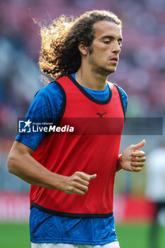 2023-09-30 - Matteo Guendouzi of SS Lazio warms up during Serie A 2023/24 football match between AC Milan and SS Lazio at San Siro Stadium, Milan, Italy on September 30, 2023 - AC MILAN VS SS LAZIO - ITALIAN SERIE A - SOCCER