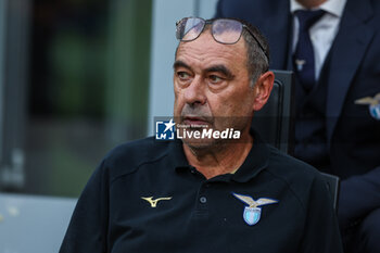 2023-09-30 - Maurizio Sarri Head Coach of SS Lazio looks on during Serie A 2023/24 football match between AC Milan and SS Lazio at San Siro Stadium, Milan, Italy on September 30, 2023 - AC MILAN VS SS LAZIO - ITALIAN SERIE A - SOCCER