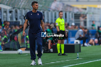 2023-10-07 - Thiago Motta Head Coach of Bologna FC looks on during Serie A 2023/24 football match between FC Internazionale and Bologna FC at Giuseppe Meazza Stadium, Milan, Italy on October 07, 2023 - INTER - FC INTERNAZIONALE VS BOLOGNA FC - ITALIAN SERIE A - SOCCER