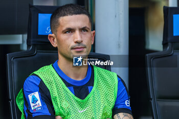 2023-10-07 - Stefano Sensi of FC Internazionale looks on during Serie A 2023/24 football match between FC Internazionale and Bologna FC at Giuseppe Meazza Stadium, Milan, Italy on October 07, 2023 - INTER - FC INTERNAZIONALE VS BOLOGNA FC - ITALIAN SERIE A - SOCCER