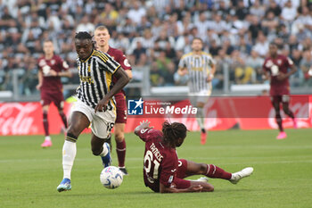 2023-10-07 - Moise Kean (Juventus FC) in action - JUVENTUS FC VS TORINO FC - ITALIAN SERIE A - SOCCER