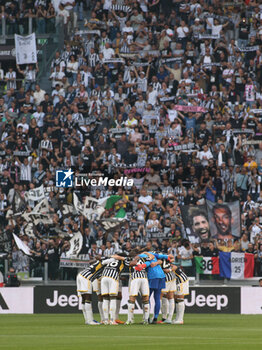 2023-10-07 - The team of Juventus FC before the start of the match - JUVENTUS FC VS TORINO FC - ITALIAN SERIE A - SOCCER
