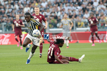 2023-10-07 - Moise Kean (Juventus FC) in action - JUVENTUS FC VS TORINO FC - ITALIAN SERIE A - SOCCER