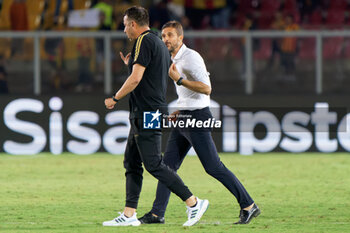 2023-10-06 - coach Roberto D’Aversa of US Lecce and coach Alessio Dionisi of US Sassuolo - US LECCE VS US SASSUOLO - ITALIAN SERIE A - SOCCER