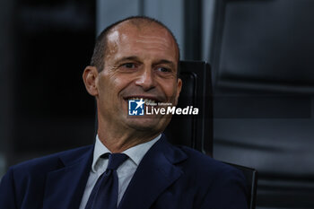 2023-10-22 - Massimiliano Allegri Head Coach of Juventus FC looks on during Serie A 2023/24 football match between AC Milan and Juventus FC at San Siro Stadium, Milan, Italy on October 22, 2023 - AC MILAN VS JUVENTUS FC - ITALIAN SERIE A - SOCCER