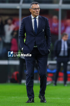 2023-10-22 - Marco Landucci Assistant Coach of Juventus FC looks on during Serie A 2023/24 football match between AC Milan and Juventus FC at San Siro Stadium, Milan, Italy on October 22, 2023 - AC MILAN VS JUVENTUS FC - ITALIAN SERIE A - SOCCER