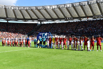 2023-10-22 - Line up during the Italian Football Championship League A 2023/2024 match between AS Roma vs AC Monza at the Olimpic Stadium in Rome on 22 October  2023. - AS ROMA VS AC MONZA - ITALIAN SERIE A - SOCCER
