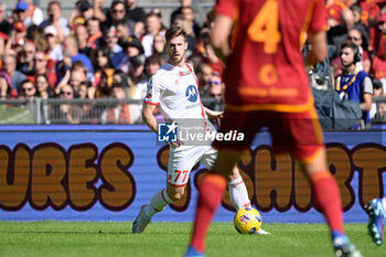 2023-10-22 - Georgios Kyriakopoulos (AC Monza) during the Italian Football Championship League A 2023/2024 match between AS Roma vs AC Monza at the Olimpic Stadium in Rome on 22 October  2023. - AS ROMA VS AC MONZA - ITALIAN SERIE A - SOCCER