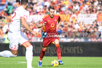 2023-10-22 - Andrea Belotti (AS Roma); during the Italian Football Championship League A 2023/2024 match between AS Roma vs AC Monza at the Olimpic Stadium in Rome on 22 October  2023. - AS ROMA VS AC MONZA - ITALIAN SERIE A - SOCCER