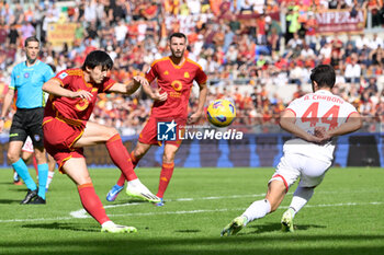 2023-10-22 - Sardar Azmoun (AS Roma); during the Italian Football Championship League A 2023/2024 match between AS Roma vs AC Monza at the Olimpic Stadium in Rome on 22 October  2023. - AS ROMA VS AC MONZA - ITALIAN SERIE A - SOCCER