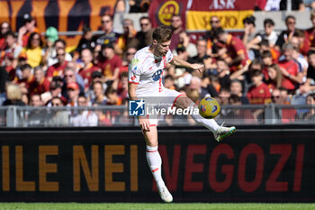 2023-10-22 - Georgios Kyriakopoulos (AC Monza) during the Italian Football Championship League A 2023/2024 match between AS Roma vs AC Monza at the Olimpic Stadium in Rome on 22 October  2023. - AS ROMA VS AC MONZA - ITALIAN SERIE A - SOCCER