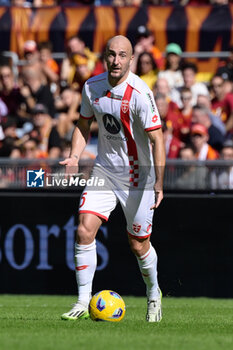 2023-10-22 - Luca Caldirola (AC Monza) during the Italian Football Championship League A 2023/2024 match between AS Roma vs AC Monza at the Olimpic Stadium in Rome on 22 October  2023. - AS ROMA VS AC MONZA - ITALIAN SERIE A - SOCCER