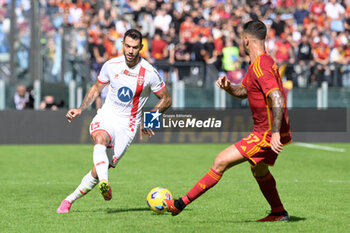 2023-10-22 - Pedro Pereira (AC Monza) during the Italian Football Championship League A 2023/2024 match between AS Roma vs AC Monza at the Olimpic Stadium in Rome on 22 October  2023. - AS ROMA VS AC MONZA - ITALIAN SERIE A - SOCCER