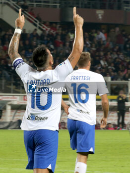 2023-10-21 - Lautaro Martinez (FC Internazionale) celebrates the goal - TORINO FC VS INTER - FC INTERNAZIONALE - ITALIAN SERIE A - SOCCER