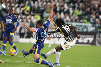 2023-10-28 - Moise Kean (Juventus FC) shots on goal - JUVENTUS FC VS HELLAS VERONA FC - ITALIAN SERIE A - SOCCER