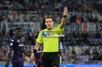2023-10-30 - Matteo Marcenaro referee during the Italian Football Championship League A 2023/2024 match between SS Lazio vs ACF Fiorentina at the Olimpic Stadium in Rome on 30 September 2023. - SS LAZIO VS ACF FIORENTINA - ITALIAN SERIE A - SOCCER