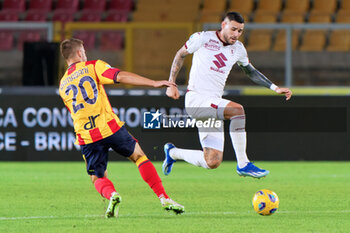 2023-10-28 - Antonio Sanabria of Torino FC and Ylber Ramadani of US Lecce - US LECCE VS TORINO FC - ITALIAN SERIE A - SOCCER