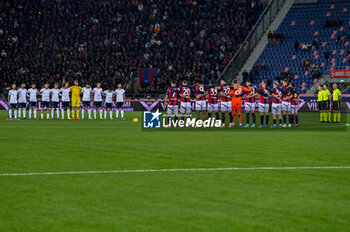 2023-11-03 - Bologna FC and SS Lazio lined up for a minute of recollection to honor of victims of the storm - BOLOGNA FC VS SS LAZIO - ITALIAN SERIE A - SOCCER