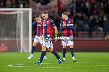 2023-11-03 - Bologna's Lewis Ferguson celebrates after scoring a goal 1-0 - BOLOGNA FC VS SS LAZIO - ITALIAN SERIE A - SOCCER