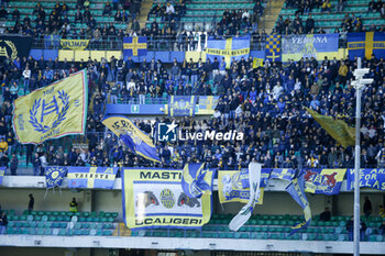 2023-11-05 - Hellas Verona fans show their support during Hellas Verona FC  vs Monza AC, 11° Serie A Tim 2023-24 game at Marcantonio Bentegodi Stadium in Verona (VR), Italy, on November 05, 2023. - HELLAS VERONA FC VS AC MONZA - ITALIAN SERIE A - SOCCER