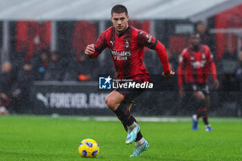 2023-11-04 - Luka Jovic of AC Milan seen in action during Serie A 2023/24 football match between AC Milan and Udinese Calcio at San Siro Stadium, Milan, Italy on November 04, 2023 - AC MILAN VS UDINESE CALCIO - ITALIAN SERIE A - SOCCER