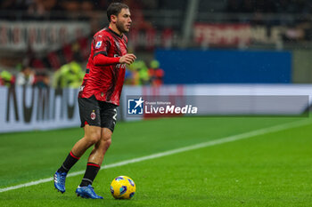 2023-11-04 - Davide Calabria of AC Milan seen in action during Serie A 2023/24 football match between AC Milan and Udinese Calcio at San Siro Stadium, Milan, Italy on November 04, 2023 - AC MILAN VS UDINESE CALCIO - ITALIAN SERIE A - SOCCER