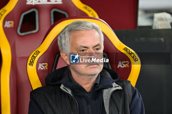 2023-11-05 - José Mourinho (Coach of AS Roma); during the Italian Football Championship League A 2023/2024 match between AS Roma vs US Lecce at the Olimpic Stadium in Rome on 05 November  2023. - AS ROMA VS US LECCE - ITALIAN SERIE A - SOCCER