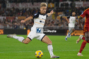 2023-11-05 - Pontus Almqvist (US Lecce); during the Italian Football Championship League A 2023/2024 match between AS Roma vs US Lecce at the Olimpic Stadium in Rome on 05 November  2023. - AS ROMA VS US LECCE - ITALIAN SERIE A - SOCCER
