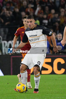 2023-11-05 - Nikola Krstovic (US Lecce); during the Italian Football Championship League A 2023/2024 match between AS Roma vs US Lecce at the Olimpic Stadium in Rome on 05 November  2023. - AS ROMA VS US LECCE - ITALIAN SERIE A - SOCCER