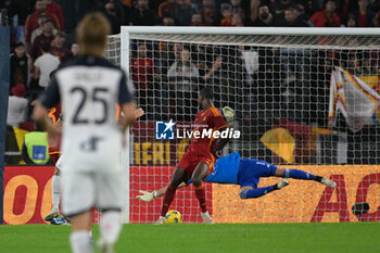 2023-11-05 - Pontus Almqvist (US Lecce); goal 0-1 during the Italian Football Championship League A 2023/2024 match between AS Roma vs US Lecce at the Olimpic Stadium in Rome on 05 November  2023. - AS ROMA VS US LECCE - ITALIAN SERIE A - SOCCER