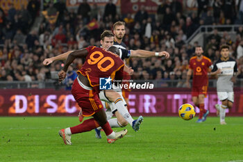 2023-11-05 - Romelu Lukaku (AS Roma);  goal 2-1 during the Italian Football Championship League A 2023/2024 match between AS Roma vs US Lecce at the Olimpic Stadium in Rome on 05 November  2023. - AS ROMA VS US LECCE - ITALIAN SERIE A - SOCCER
